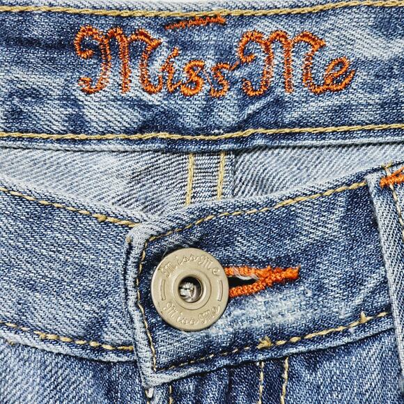 Miss Me Mexican Blanket Pocket Jeans Straight Leg Low-rise Sz 29 Casual Trendy - Picture 4 of 6